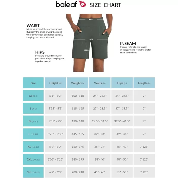 BALEAF Bermuda Shorts for Women High Waisted Athletic Long Running Shorts with PocketsOlive Green