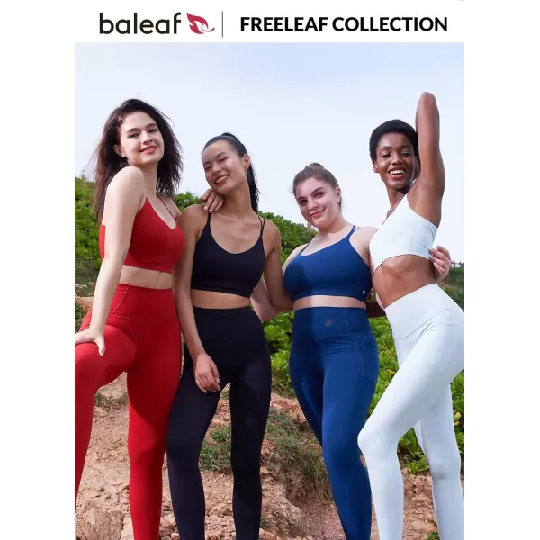 BALEAF Freeleaf Womens 27 Yoga Leggings with Pockets High Waisted Workout Leggings Cozy Soft Athletic PantsBlack