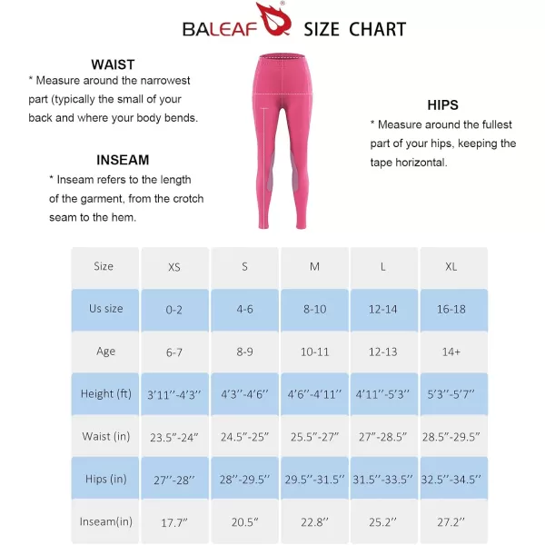 BALEAF Girls Horse Riding Pants Kids Equestrian Breeches KneePatch Youth Schooling Tights Pocket UPF503tan