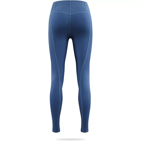 BALEAF Girls Horse Riding Pants Kids Equestrian Breeches KneePatch Youth Schooling Tights Pocket UPF504blue