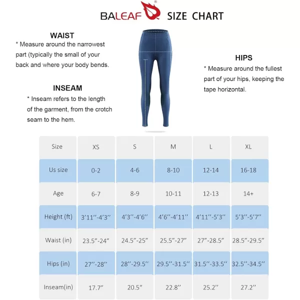 BALEAF Girls Horse Riding Pants Kids Equestrian Breeches KneePatch Youth Schooling Tights Pocket UPF504blue
