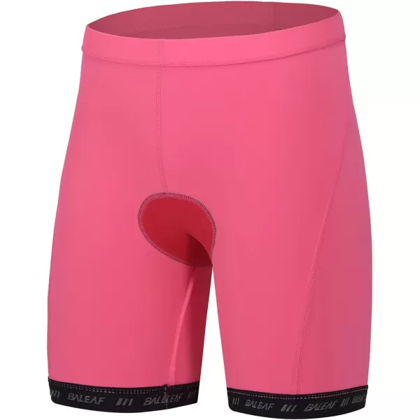 BALEAF Girls Padded Bike Shorts Kids Boys Youth Cycling Shorts with Padding Mountain Biking UPF 5001pinkno Pocket