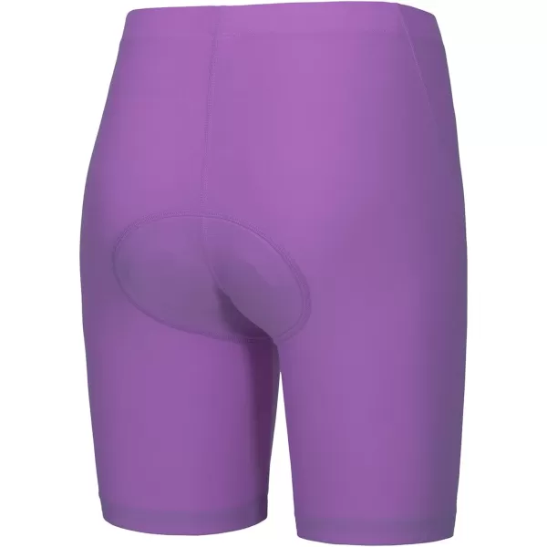 BALEAF Girls Padded Bike Shorts Kids Boys Youth Cycling Shorts with Padding Mountain Biking UPF 5001purpleno Pocket