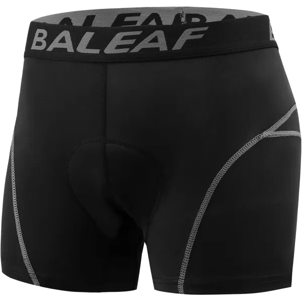 BALEAF Mens 2 Pack 3D Padded Cycling Underwear Bike Shorts with Padding Mountain Biking Bicycle Clothes MTB Liner05grey2 Pack