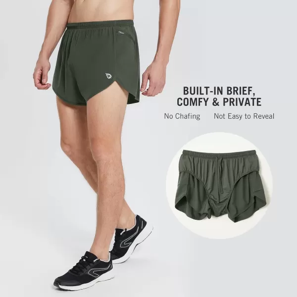 BALEAF Mens 3 Running Gym Shorts Athletic Liner 2 Zipper Pockets Quick DryBALEAF Mens 3 Running Gym Shorts Athletic Liner 2 Zipper Pockets Quick Dry