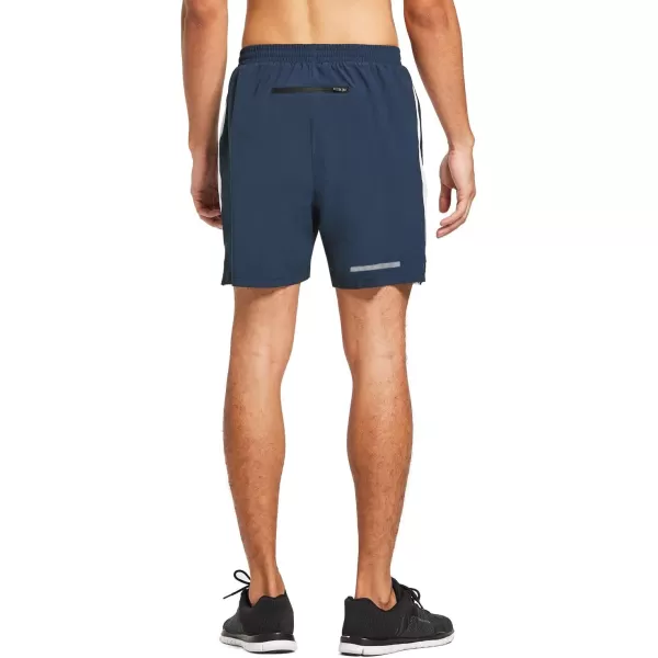 BALEAF Mens 5 Running Athletic Shorts Zipper Pockets for Workout Gym Sports Navy Size SBALEAF Mens 5 Running Athletic Shorts Zipper Pockets for Workout Gym Sports Navy Size S