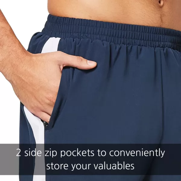 BALEAF Mens 5 Running Athletic Shorts Zipper Pockets for Workout Gym Sports Navy Size SBALEAF Mens 5 Running Athletic Shorts Zipper Pockets for Workout Gym Sports Navy Size S