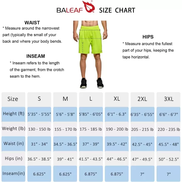 BALEAF Mens 7 Inches 2 in 1 Running Workout Shorts Quick Dry Lightweight Athletic Shorts Liner Back Phone PocketBALEAF Mens 7 Inches 2 in 1 Running Workout Shorts Quick Dry Lightweight Athletic Shorts Liner Back Phone Pocket