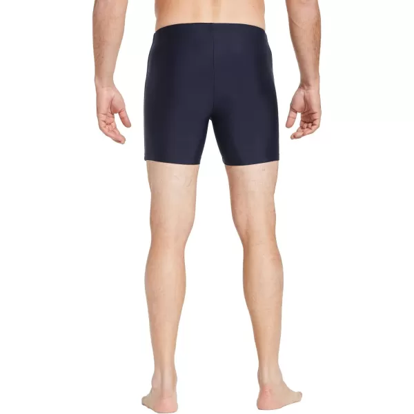 BALEAF Mens Athletic Swim Jammers Quick Dry Compression Square Leg Swim Brief SwimsuitNavy White