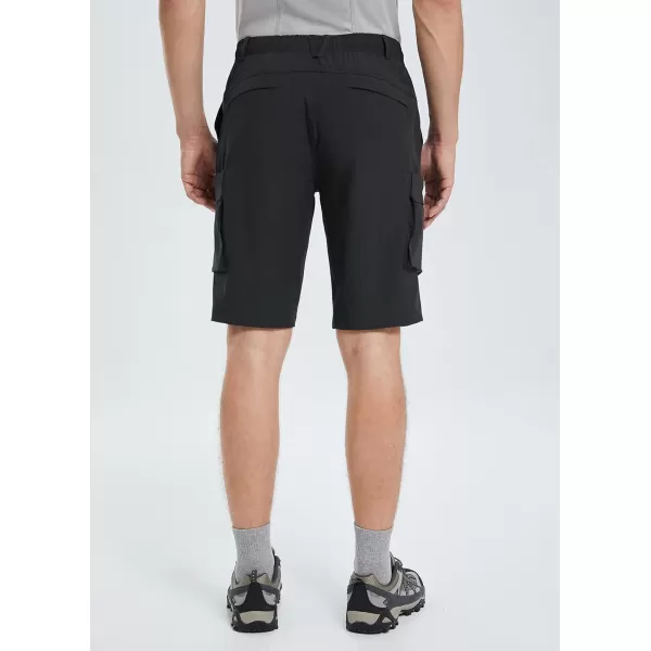 BALEAF Mens Cargo Hiking Shorts Quick Dry Elastic Waist Stretchy Outdoor Shorts 11 for Golf Travel with Zip PocketsBALEAF Mens Cargo Hiking Shorts Quick Dry Elastic Waist Stretchy Outdoor Shorts 11 for Golf Travel with Zip Pockets