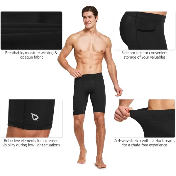 BALEAF Mens Compression Running Workout Shorts Pockets Gym Athletic Yoga Bike Tights Underwear BaselayerBALEAF Mens Compression Running Workout Shorts Pockets Gym Athletic Yoga Bike Tights Underwear Baselayer