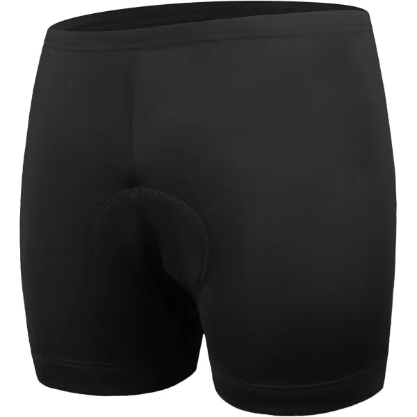 BALEAF Mens Cycling Underwear 3D Padded Mountain Bike ShortsSolid Black