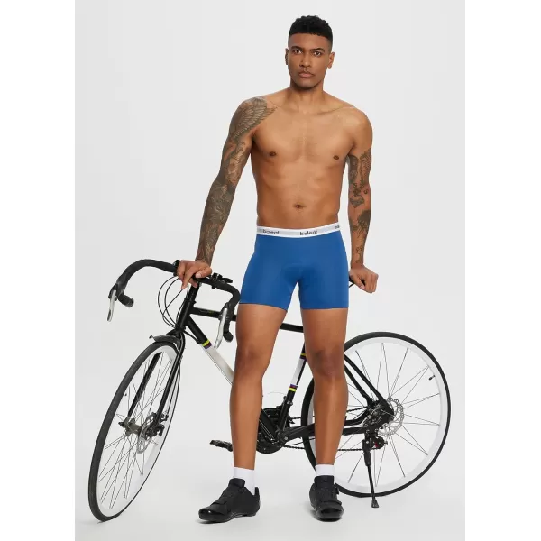 BALEAF Mens Cycling Underwear 4D Padded Bike Shorts Padding Road Biking Bicycle MTB Liner Shorts Spin Underpants01blue