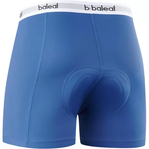 BALEAF Mens Cycling Underwear 4D Padded Bike Shorts Padding Road Biking Bicycle MTB Liner Shorts Spin Underpants01blue