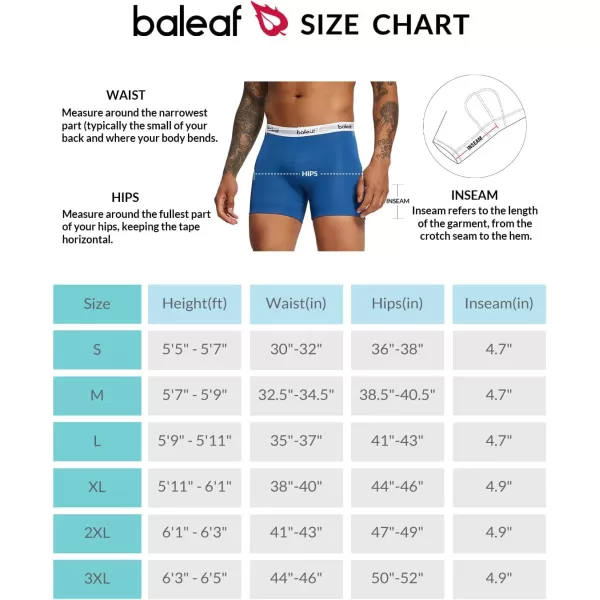 BALEAF Mens Cycling Underwear 4D Padded Bike Shorts Padding Road Biking Bicycle MTB Liner Shorts Spin Underpants01blue