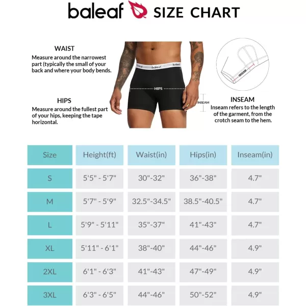 BALEAF Mens Cycling Underwear 4D Padded Bike Shorts Padding Road Biking Bicycle MTB Liner Shorts Spin Underpants02black