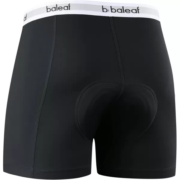 BALEAF Mens Cycling Underwear 4D Padded Bike Shorts Padding Road Biking Bicycle MTB Liner Shorts Spin Underpants02black