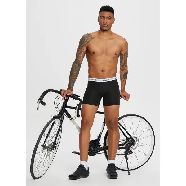 BALEAF Mens Cycling Underwear 4D Padded Bike Shorts Padding Road Biking Bicycle MTB Liner Shorts Spin Underpants02black