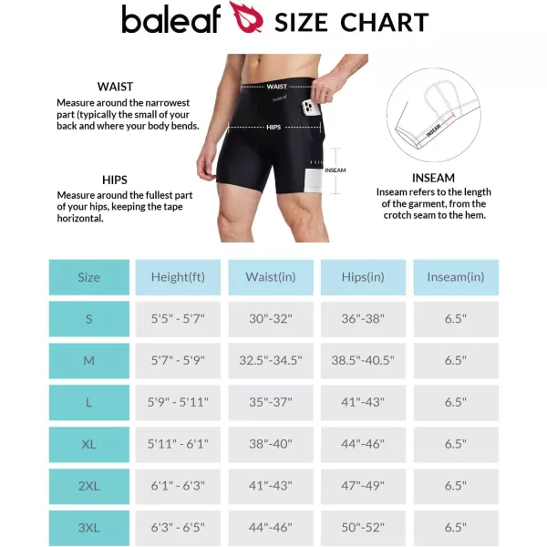 BALEAF Mens Cycling Underwear Shorts 4D Padded Bike Bicycle Biking Spinning Shorts Pockets UPF50White