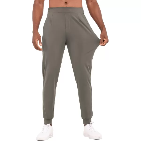 BALEAF Mens Golf Joggers Pants Stretch Sweatpants Slim Fit Work Casual Running Track Pants with PocketsGrey