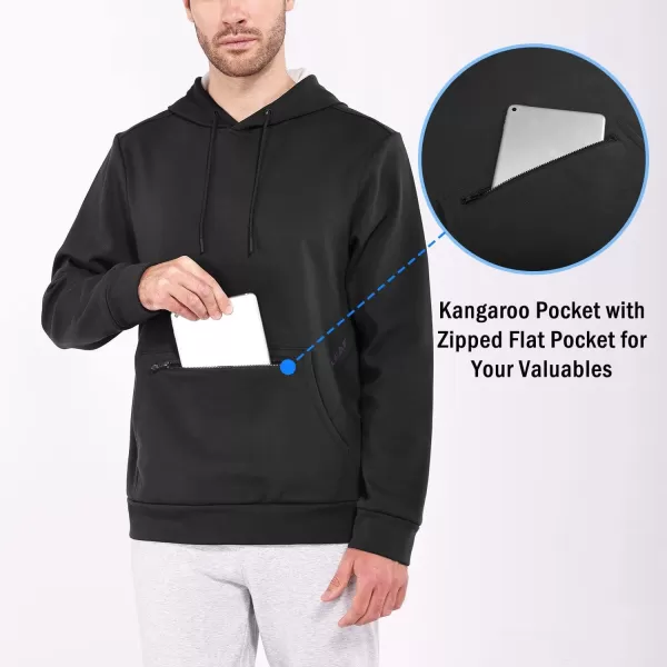 BALEAF Mens Heavyweight Hoodie Sweatshirt with Hood Fleece Lined for Cold Winter Jacket with Kangaroo Zipper PocketBALEAF Mens Heavyweight Hoodie Sweatshirt with Hood Fleece Lined for Cold Winter Jacket with Kangaroo Zipper Pocket