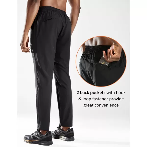 BALEAF Mens Hiking Pants Black Sweatpants Cargo Joggers for Workout Sun Protection Slim Elastic Waist Lightweight PantsBALEAF Mens Hiking Pants Black Sweatpants Cargo Joggers for Workout Sun Protection Slim Elastic Waist Lightweight Pants