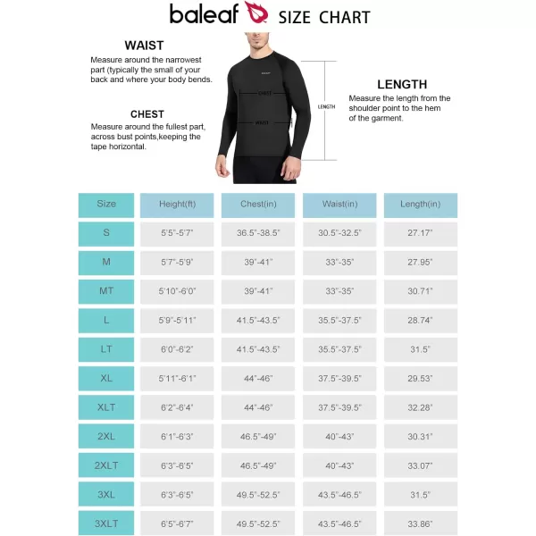 BALEAF Mens Long Sleeve Running Shirts Quick Dry Workout Shirts Athletic TShirts Lightweight Soft Fishing Tee TopsA001 Black