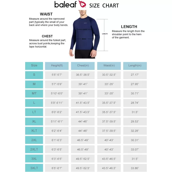 BALEAF Mens Long Sleeve Running Shirts Quick Dry Workout Shirts Athletic TShirts Lightweight Soft Fishing Tee TopsA004 Navy