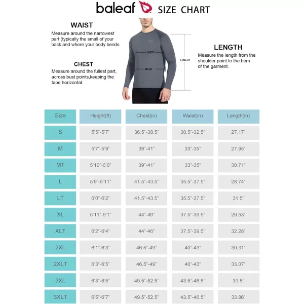 BALEAF Mens Long Sleeve Running Shirts Quick Dry Workout Shirts Athletic TShirts Lightweight Soft Fishing Tee TopsA007 Slate Grey