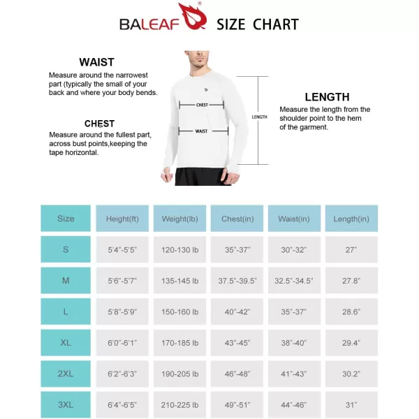 BALEAF Mens Long Sleeve Running Shirts with Thumbholes Quick Dry Athletic Shirt Workout Training TopWhite