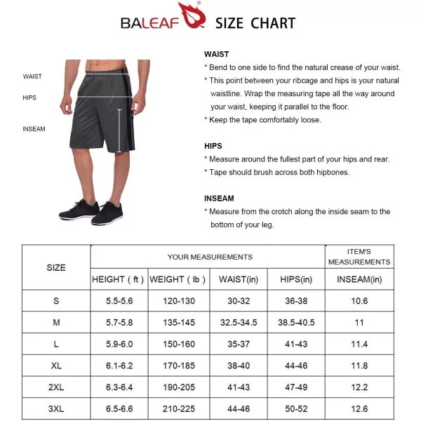 BALEAF Mens Mountain Bike Shorts Loosefit Bicycle Shorts Cycling 3D Padded Gel MTB Biking Lightweight SPF 5003grey