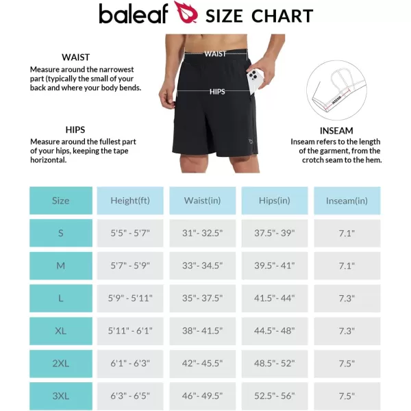 BALEAF Mens Mountain Bike Shorts Padded Loosefit MTB Cycling Bicycle Lightweight Zipper Pockets UPF50Black