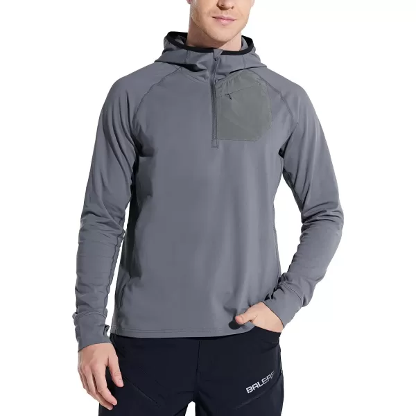 BALEAF Mens Running Jacket Cold Weather Zip Hoodie with Zipper Pocket Long Sleeve Thermal Pullover for Hiking CyclingBALEAF Mens Running Jacket Cold Weather Zip Hoodie with Zipper Pocket Long Sleeve Thermal Pullover for Hiking Cycling