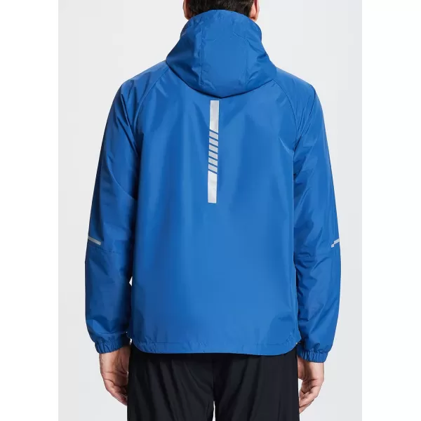 BALEAF Mens Running Jackets Lightweight Quick Dry Windproof Workout Track Athletic Packable ZipperBlue