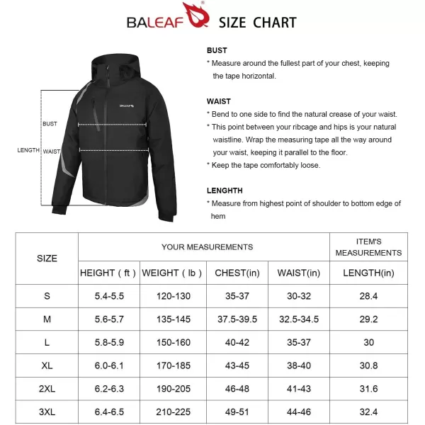 BALEAF Mens Ski Snowboard Jacket Mountain Windproof Fleece Winter Snow Coat Rain Jacket with Utility Zipper PocketsBALEAF Mens Ski Snowboard Jacket Mountain Windproof Fleece Winter Snow Coat Rain Jacket with Utility Zipper Pockets