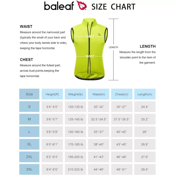 BALEAF Mens Sleeveless Cycling Vest Windproof Bike Jersey Lightweight Reflective Packable Pockets Golf Running04green