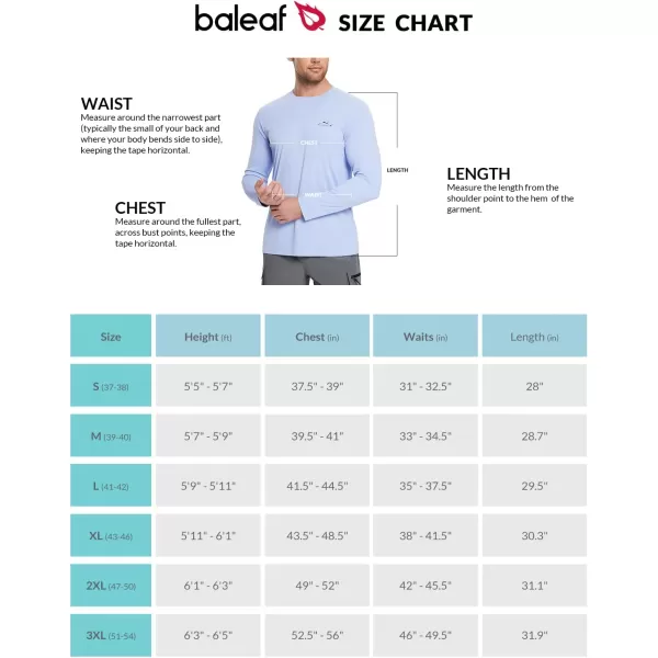 BALEAF Mens Sun Protection Shirts UV SPF Fishing Shirt UPF 50 Long Sleeve Rash Guard Swimming Quick DryBALEAF Mens Sun Protection Shirts UV SPF Fishing Shirt UPF 50 Long Sleeve Rash Guard Swimming Quick Dry