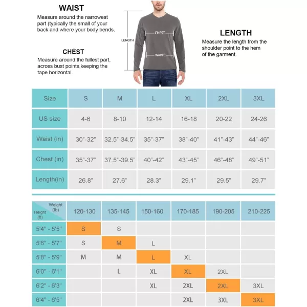 BALEAF Mens Thermal Base Layer Long Sleeve Shirts Crewneck Top Fleece Lined Midweight Underwear ShirtsBALEAF Mens Thermal Base Layer Long Sleeve Shirts Crewneck Top Fleece Lined Midweight Underwear Shirts