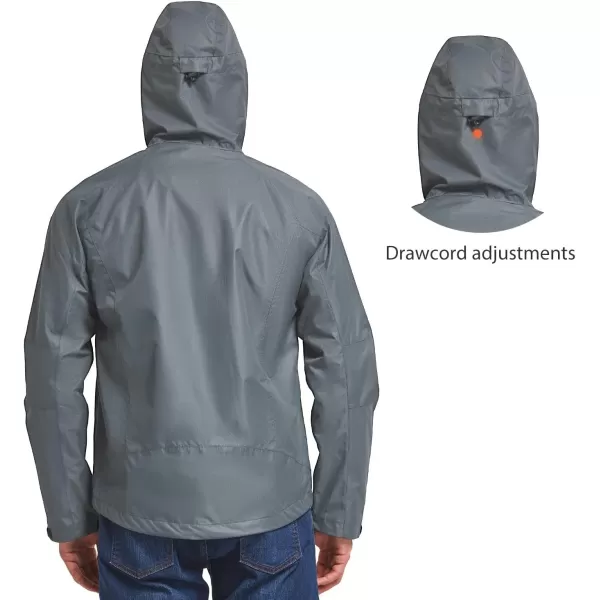 BALEAF Mens Waterproof Rain Jacket Lightweight Windbreaker Hooded Outdoor Water Resistant ShellBALEAF Mens Waterproof Rain Jacket Lightweight Windbreaker Hooded Outdoor Water Resistant Shell