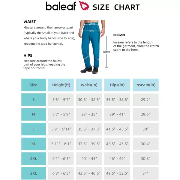 BALEAF Mens Winter Cycling Pants Mountain Bike Cold Weather Hiking Gear Windproof Fleece Lined Running Ski Bicycle ClothesA03blue