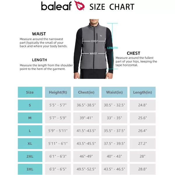 BALEAF Mens Winter Cycling Vest Reflective Running Warm Thermal Gilet Windproof Fleece Lined Jacket Outdoor Bicycle Gear03grey