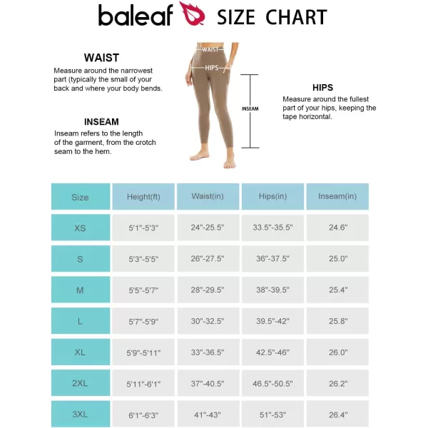 BALEAF Nuleaf High Waisted Workout Leggings for Women 25  Buttery Soft Tummy Control Gym Fitness Yoga 78 Pant with PocketsCocoa Brown