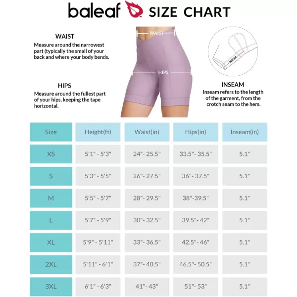 BALEAF Padded Bike Shorts Women Biking Shorts 4D Padding Crossover Biker Underwear with Pockets Cycling Bicycle Spinning01purple