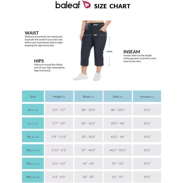 BALEAF Plus Size Capri Pants for Women High Waist Pull on Pockets Casual SummerDark Gray