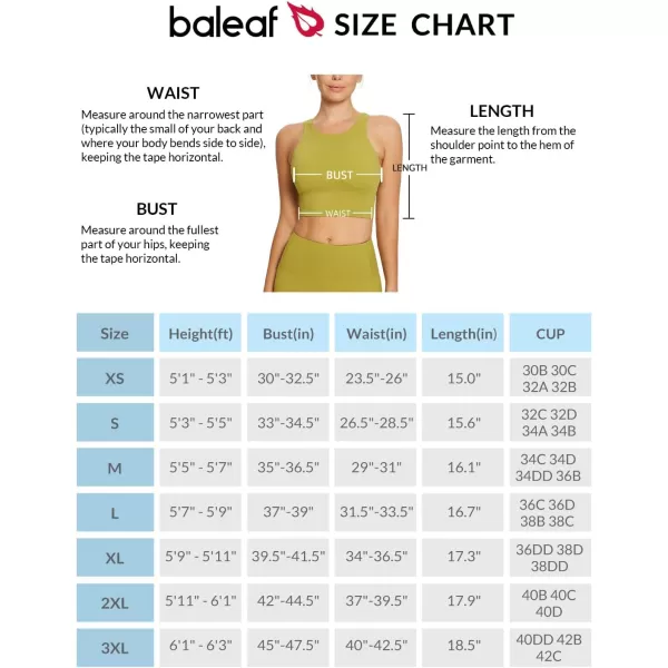 BALEAF Sweatleaf Womens High Neck Longline Sports Bra Workout Padded Tank Top Yoga Racerback Crop Top with Built in BraGreen