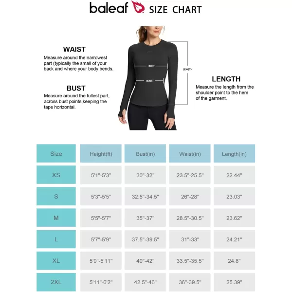 BALEAF Thermal Shirts for Women Long Sleeve Fleece Tops Workout Running Thumbholes Zipper Pocket Cold Weather GearBlackno Pocket