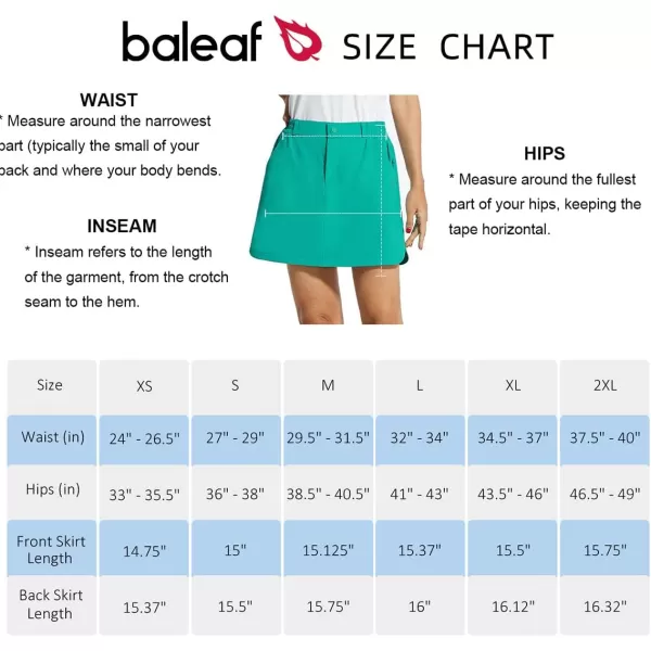 BALEAF Women Golf Skorts 4 Pockets 15 UPF 50 Athletic Skirt Quick Dry Lightweight for TennisHikingEveryday Casual01khaki