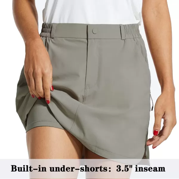 BALEAF Women Golf Skorts 4 Pockets 15 UPF 50 Athletic Skirt Quick Dry Lightweight for TennisHikingEveryday Casual02gray