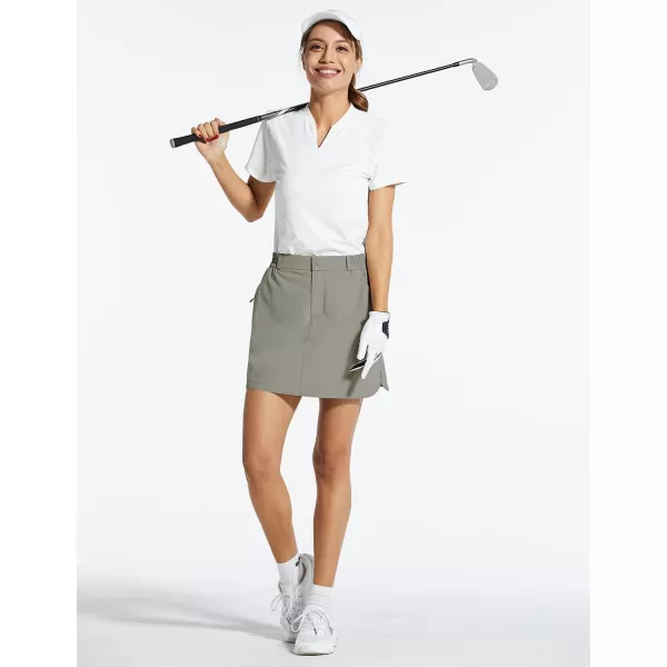 BALEAF Women Golf Skorts 4 Pockets 15 UPF 50 Athletic Skirt Quick Dry Lightweight for TennisHikingEveryday Casual02gray