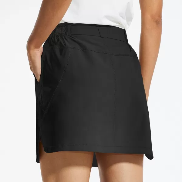 BALEAF Women Golf Skorts 4 Pockets 15 UPF 50 Athletic Skirt Quick Dry Lightweight for TennisHikingEveryday Casual03black